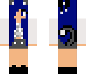 blue cat girl