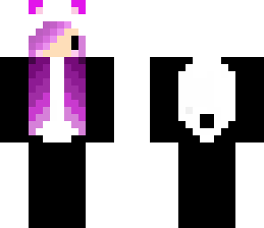 purple panda girl
