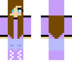 purple winter girl