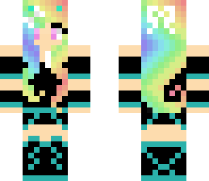 sneaky rainbow girl