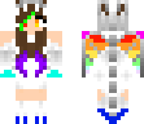 rainbow dragon girl