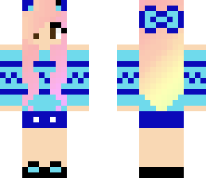blue winer girl