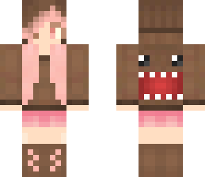 pastel brown and pink girl