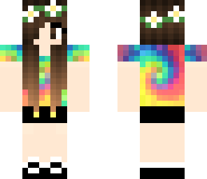 hippie tie-dye girl