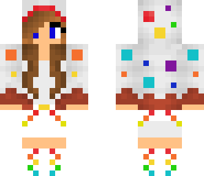 cake girl rainbow