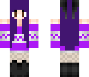 pretty and purple girl