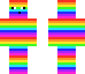 rainbow cage face