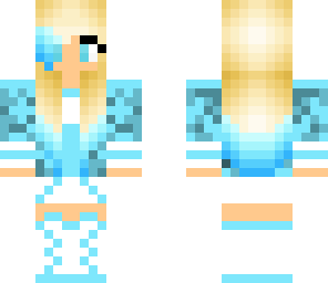 blue ice skater
