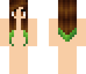 brown with green tips hair base
