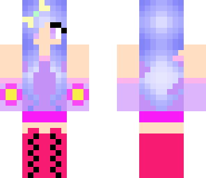 blue haired girl