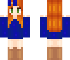 blue sweater