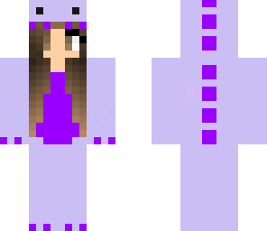 purple dino girl