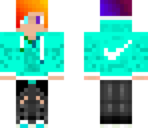 rainbow hair boy
