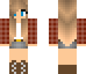 plaid shirt gal