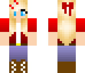 red summer girl
