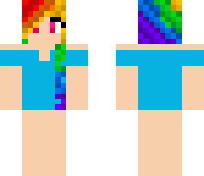 not finished made from scratch rainbow dash skin