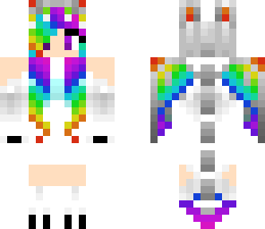 rainbow dragon girl