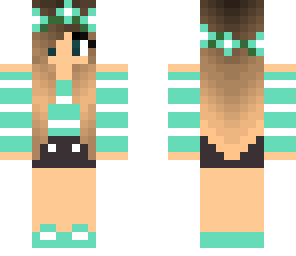 mint green girl