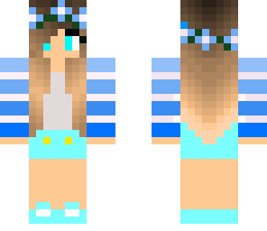 edit blue flower girl