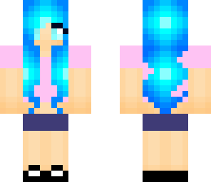 blue hair girl