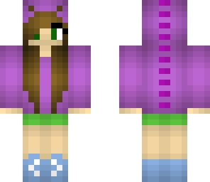 purple cute dino girl