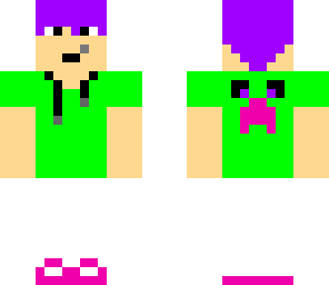 purple and green teen
