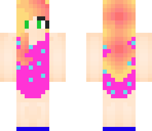 girl in pink swimsuit 