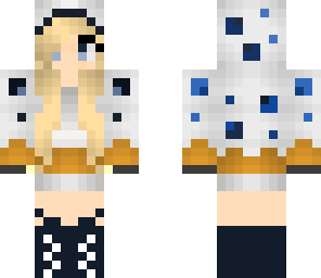 minecraft blue cake girl