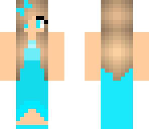 blue dress