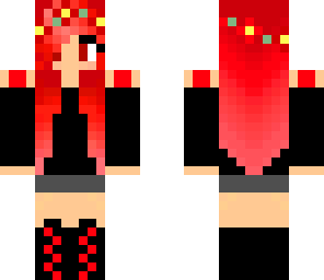 goth red head