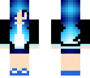 electro blue girl