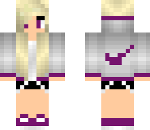 real edited nike girl