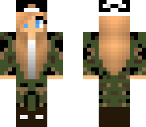 modest army girl