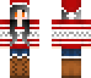 a christmas winter girl