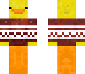 duck with red sweater
