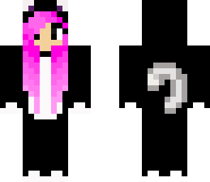 pink hair cat girl
