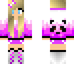 pink panda cool dj girl