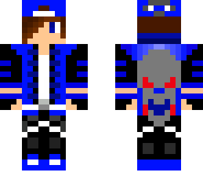 blue emo boy