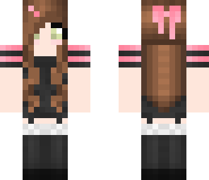 black and light pink girl