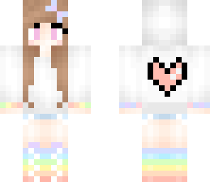 rainbow heart girl