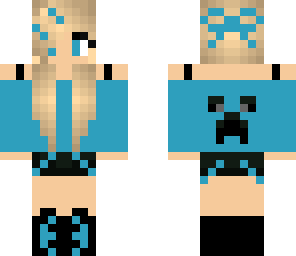 blue  creeper girl