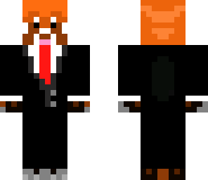 red panda in a suit