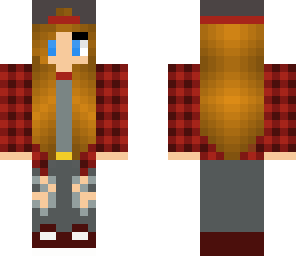 red flannel girl