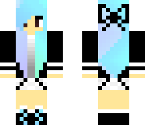 cool blue and purple girl