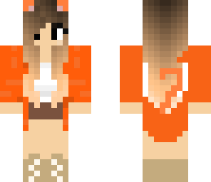 orange cat girl