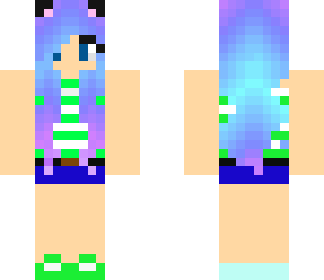mee with my blue hair
