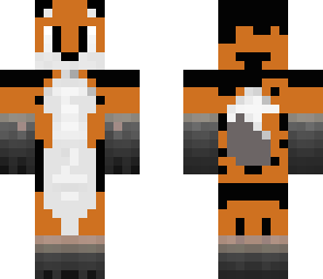 my fursona as a minecraft skin