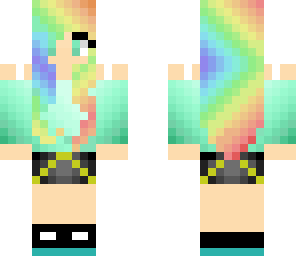 rainbow hair girl