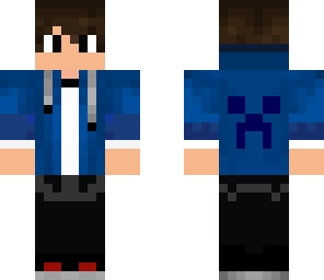 boy with blue jacket
