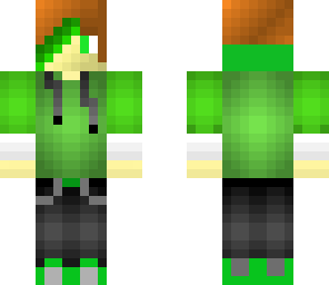 green hoodie boy